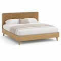 Cama de Casal 160 x 200 cm em MDF Carvalho Natural